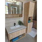 TMP SLIM STRIPE 60 fali függesztett fürdőszobabútor - SKY E-8099-60 porcelán mosdóval - 61 x 46 cm