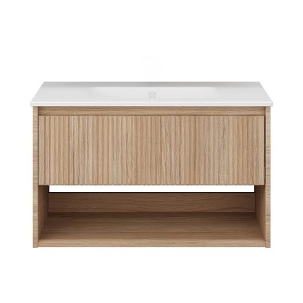 TMP SLIM STRIPE 75 fali függesztett fürdőszobabútor - SKY E-8099-75 porcelán mosdóval - 75 x 46 cm