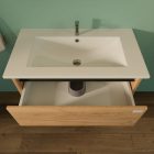 TMP NORD CRAFT 60 fali függesztett fürdőszobabútor - SKY E-8099-60 porcelán mosdóval- 61 x 46 cm