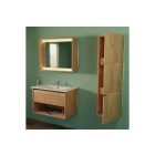 TMP NORD CRAFT 60 fali függesztett fürdőszobabútor - SKY E-8099-60 porcelán mosdóval- 61 x 46 cm