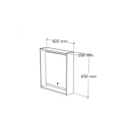 TMP NORD CRAFT tükrös szekrény LED világítással 60 x 65 cm
