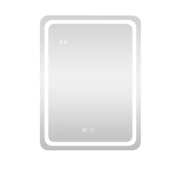   Viva AURA Led TOUCH fürdőszobai tükör - páramenetesítővel - órával - álló - 60 x 80 cm