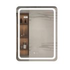 Viva AURA Led TOUCH fürdőszobai tükör - páramenetesítővel - órával - álló - 60 x 80 cm