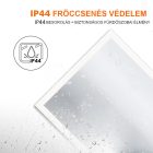 Viva AURA Led TOUCH fürdőszobai tükör - páramenetesítővel - órával - álló - 60 x 80 cm