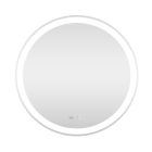 Viva AURA Led TOUCH fürdőszobai tükör - páramenetesítővel - órával - átm. 60 cm