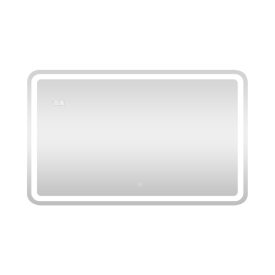   Viva AURA Led TOUCH fürdőszobai tükör - páramenetesítővel - órával - 100 x 70 cm