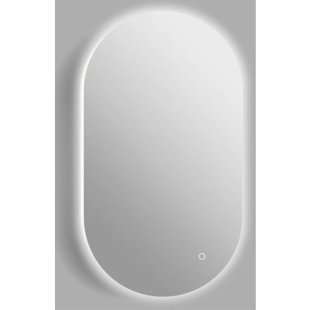 Viva AURA PINO 50 fürdőszoba tükör - érintőkapcsolóval - AMBIENT LED - OVÁLIS - ÁLLÓ - 50x90 cm