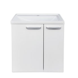   PIRAMIDA EURIDIKA 50L fali / álló fürdőszobabútor öntött műmárvány mosdóval 50 X 38 cm