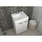 PIRAMIDA EURIDIKA 50L fali / álló fürdőszobabútor öntött műmárvány mosdóval 50 X 38 cm