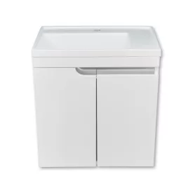   PIRAMIDA EURIDIKA 60LH fali függesztett fürdőszobabútor öntött műmárvány mosdóval 60 cm