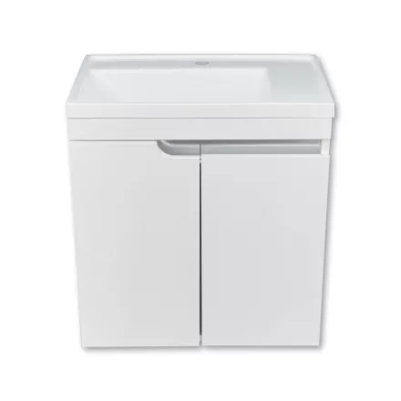 PIRAMIDA EURIDIKA 60LH fali függesztett fürdőszobabútor öntött műmárvány mosdóval 60 cm