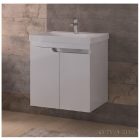 PIRAMIDA EURIDIKA 60LH fali függesztett fürdőszobabútor öntött műmárvány mosdóval 60 cm