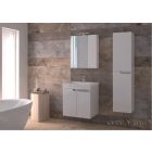 PIRAMIDA EURIDIKA 60LH fali függesztett fürdőszobabútor öntött műmárvány mosdóval 60 cm