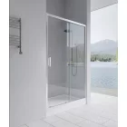 Vela Banyo KAYRA zuhany tolóajtó - 6 mm víztiszta vízlepergető üveggel - 110 x 190 cm