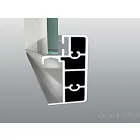 Vela Banyo KAYRA zuhany tolóajtó - 6 mm víztiszta vízlepergető üveggel - 110 x 190 cm