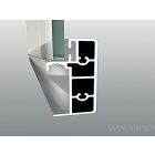 Vela Banyo KAYRA zuhany tolóajtó - 6 mm víztiszta vízlepergető üveggel - 130 x 190 cm