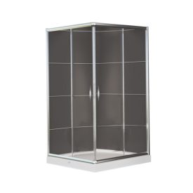   Vela Banyo TMP zuhanykabin - 80 SZÖGLETES - 5 mm víztiszta vízlepergető üveggel - 80 x 80 x 190 cm