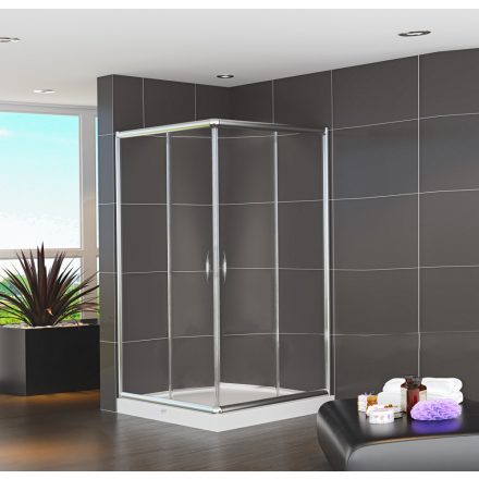 Vela Banyo TMP szögletes zuhanykabin 80x80x190 cm, 5 mm üveggel