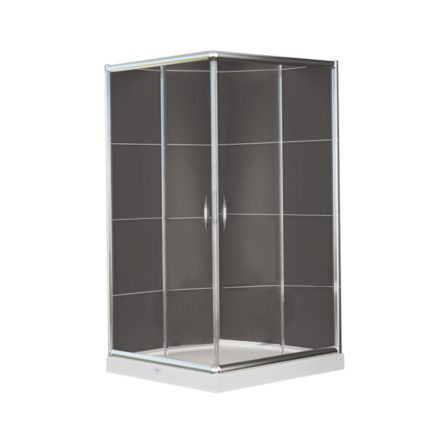 Vela Banyo TMP zuhanykabin - 80 SZÖGLETES - 5 mm víztiszta vízlepergető üveggel - 80 x 80 x 190 cm