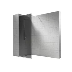   Vela Banyo WALK IN zuhanyfal - 8 mm vízlepergető FÜSTÜVEG - 100 x 200 cm