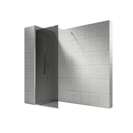 Vela Banyo WALK IN zuhanyfal - 8 mm vízlepergető FÜSTÜVEG - 100 x 200 cm