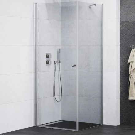 Mexen Pretoria 80X80 cm szögletes nyílóajtós zuhanykabin 6 mm vízlepergető biztonsági üveggel, 190 cm magas