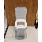 Noura perem nélküli mély öblítésű szögletes monoblokkos WC alsó/hátsó kifolyású, tartállyal, tetővel