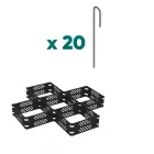 készlet geocella TERRA Htot.100mm 2.5m x 6m 15.3m.p 20 OZ horgonnyal (87101930-20)