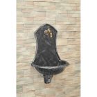 SIENA kerti alumínium öntvény falikút antikolt ezüst, tömlővéges réz kerti csappal