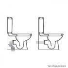 CeraStyle Bella monoblok wc beépített bidé funkcióval, Wc tartály, öblítőszelep, mély öblítésű