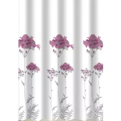   Textil zuhanyfüggöny 180x200 cm, flowers mintázattal, mosható és vasalható