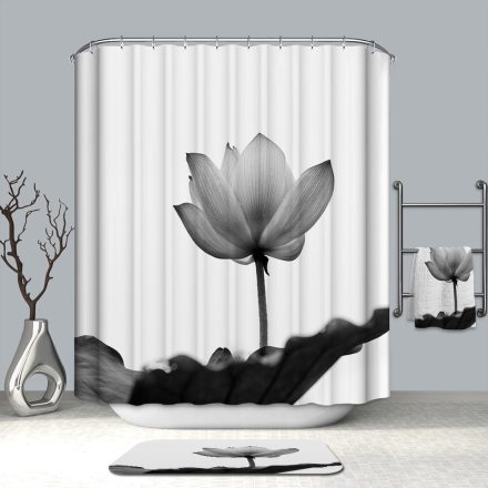 Memóriahabos fürdőszoba szőnyeg, Virág 65