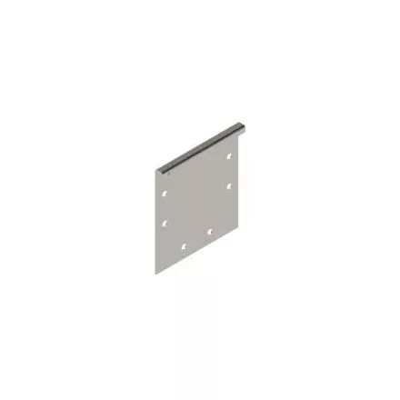 INOX végzáró lap rozsdamentes típus A folyóka LN100 160x117x15 (992301)