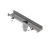 STAINLESS inox moduláris folyóka egyenes – LN150, H80 mm