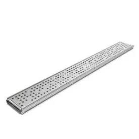   STAINLESS inox zuhany/erkély vízelvezető – LN110, H20 mm, inox rács