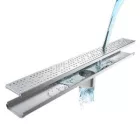 STAINLESS inox zuhany/erkély vízelvezető – LN110, lejtős H22 mm