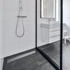 STAINLESS inox zuhany/erkély vízelvezető – LN110, lejtős H22 mm