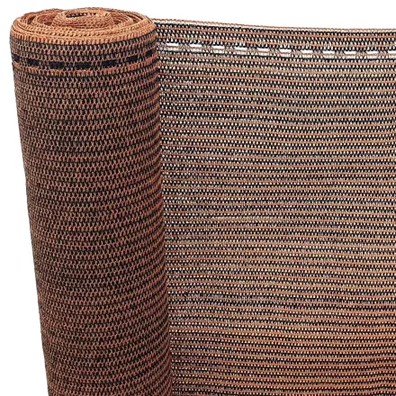 Bamboo 93 belátásgátló árnyékoló háló, 2x10 m, barna-fekete, 93%-os takarás, 180 g/m²