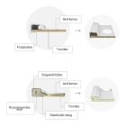 Fat 90x90 cm íves akril zuhanytálca, 15 cm magas