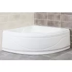 Favorit Lea 140x140 cm szimmetrikus akril sarokkád, állvánnyal és előlappal