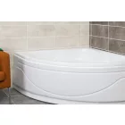 Favorit Lea 140x140 cm szimmetrikus akril sarokkád, állvánnyal és előlappal