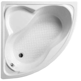   Favorit Laguna 125 x 125 szimmetrikus akril sarokkád, csúszásmentes belsővel