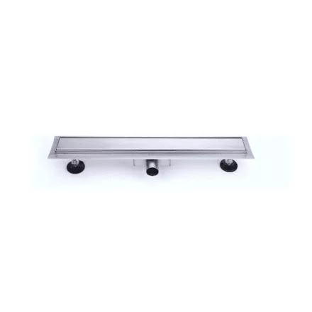 Aquasan Basic zuhanyfolyóka 550 mm rozsdamentes ráccsal, pillangószelepes bűzelzáróval
