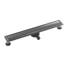 Aquasan Premium zuhanyfolyóka 700 mm gun grey rozsdamentes ráccsal, 360°-os szifonnal