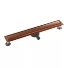 Aquasan Premium zuhanyfolyóka 600 mm rose gold rozsdamentes ráccsal, 360°-os szifonnal