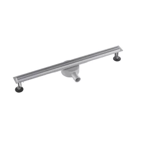 Aquasan Premium Slim zuhanyfolyóka 600 mm extra alacsony beépítéshez, rozsdamentes ráccsal