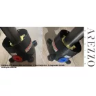 Arezzo Design Elegant szabadon álló kádtöltő csaptelep zuhanyszettel, szálcsiszolt arany