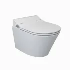 AREZZO design INDIANA Perem nélküli fali WC + okos WC tető (Bidé funkcióval)