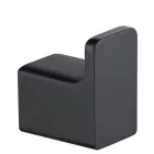 Arezzo Design MONO egyágú fürdőszobai akasztó, matt fekete