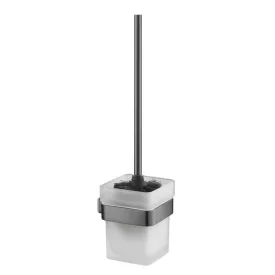   Arezzo design MONO WC kefe tartó wc kefével, gun metal, metál szürke
